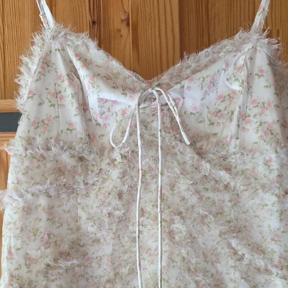 NWT $198 FOR LOVE AND LEMONS CHANIA FLORAL PRINT MINI DRESS SIZE S - Picture 6 of 10